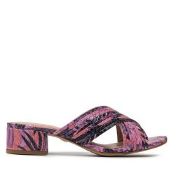 Klapki Eva Longoria. Czerwone klapki Eva Longoria, bez wzorów, bez obcasa, bez zapięcia. Za 399.99 zł.