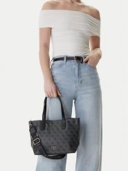 Guess Torebka J5YZ01 WFMF0 Szary. Szare torebki klasyczne Guess, z aplikacjami, ze skóry, bez dodatków. Za 279.99 zł.