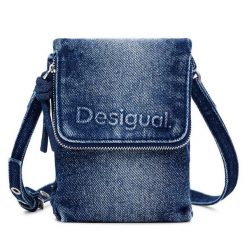 Torebka Desigual. Niebieskie listonoszki Desigual, bez wzorów, bez dodatków. Za 189.99 zł.