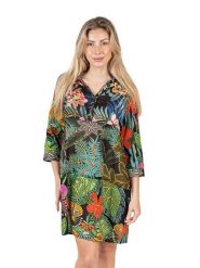 Isla Bonita by SIGRIS Sukienka ze wzorem rozmiar: XL. Sukienki Isla Bonita by SIGRIS, na co dzień, xl, bez wzorów, z bawełny, bez kołnierzyka, bez ramiączek, midi, proste. Za 181.33 zł.