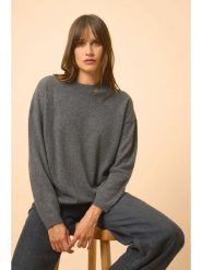 Just Cashmere Kaszmirowy sweter "Kayla" w kolorze antracytowym rozmiar: L. Czarne swetry Just Cashmere, l, bez wzorów, z kaszmiru, bez ramiączek. Za 457.95 zł.