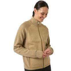 Damski polar rozpinany na całej długości PS of Sweden Florence. Brązowe bluzy z polaru PS OF SWEDEN, bez wzorów, z polaru, do jazdy konnej. Za 769.50 zł.