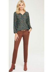 Heine Spodnie chino w kolorze jasnobrązowym rozmiar: 40. Brązowe chinosy Heine, bez wzorów. Za 56.53 zł.