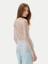 Marella Bluzka Rino 2513941011 Biały Slim Fit. Białe bluzki Marella, s, bez wzorów, z syntetyku, bez kołnierzyka, bez ramiączek. Za 769.99 zł.
