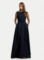 Lauren Ralph Lauren Sukienka wieczorowa 253899332003 Granatowy Slim Fit. Niebieskie sukienki Lauren Ralph Lauren, bez wzorów, z syntetyku, wizytowe, bez kołnierzyka, bez ramiączek. Za 959.99 zł.