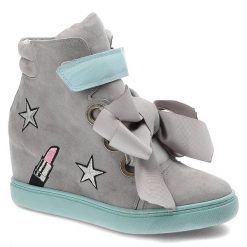 Szare Sneakersy Marshall Skórzane Buty Damskie. Szare buty treningowe Marshall, bez wzorów, z nubiku, bez zapięcia. Za 349.00 zł.