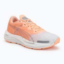 Buty do biegania damskie Puma Velocity Nitro 2. Brązowe buty do biegania Puma, bez wzorów, z materiału, bez zapięcia, do biegania. Za 369.99 zł.