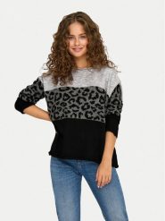 ONLY Sweter Jade 15294969 Szary Regular Fit. Szare swetry ONLY, m, bez wzorów, z syntetyku, bez ramiączek. Za 149.99 zł.