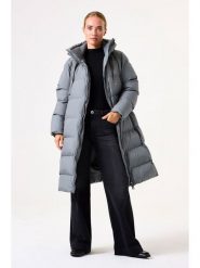 Garcia Płaszcz zimowy w kolorze szarym rozmiar: XS. Szare płaszcze Garcia, na zimę, xs, bez wzorów, z puchu, bez kaptura. Za 426.99 zł.