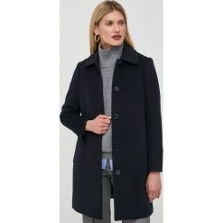 MAX&Co. płaszcz wełniany kolor granatowy przejściowy. Niebieskie płaszcze MAX&Co., bez wzorów, z materiału, bez kaptura. Za 1,579.90 zł.