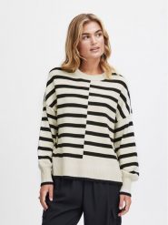 Fransa Sweter 20612456 Beżowy Regular Fit. Brązowe swetry Fransa, l, bez wzorów, z syntetyku, bez ramiączek. Za 159.99 zł.