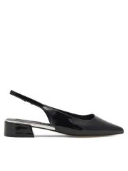 Nine West Sandały WFA2609-1 Czarny. Czarne sandały Nine West, bez wzorów, ze skóry, bez obcasa, na płaskiej podeszwie, bez zapięcia. Za 199.99 zł.