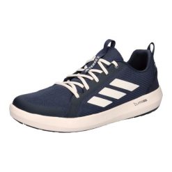 Buty trekkingowe adidas Terrex Boat Climacool. Białe buty trekkingowe adidas, z materiału, bez zapięcia. Za 399.00 zł.