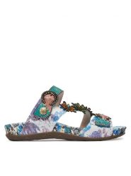 Laura Vita Klapki Liloo 41 Niebieski. Niebieskie klapki LAURA VITA, bez wzorów, ze skóry, bez obcasa, bez zapięcia. Za 429.99 zł.