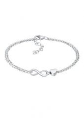 Elli Damskie serce nieskończoność miłości serce ze srebra 925 Sterling Silver Bransoletki 1 ct. Szare bransoletki Elli, srebrne. Za 293.99 zł.