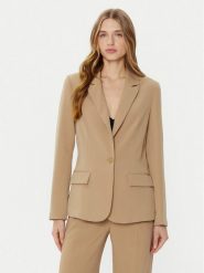 Guess Marynarka W5RN46 WFWX2 Brązowy Regular Fit. Brązowe marynarki i żakiety Guess, m, z aplikacjami, z syntetyku, bez ramiączek. Za 489.99 zł.