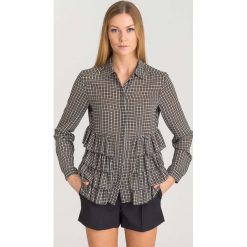 WIELOKOLOROWA KOSZULA PATRIZIA PEPE. Białe koszule Patrizia Pepe, bez wzorów, bez kołnierzyka, bez ramiączek. Za 369.50 zł.