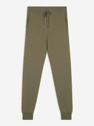 Just Cashmere Kaszmirowe spodnie w kolorze khaki rozmiar: XL. Brązowe spodnie materiałowe Just Cashmere, bez wzorów, z kaszmiru. Za 434.99 zł.