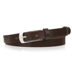 Skórzany pasek damski BETLEWSKI DW-20 c. brązowy 100. Brązowe paski Betlewski, bez wzorów, ze skóry. Za 49.00 zł.