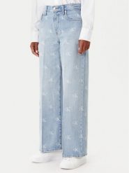 Calvin Klein Jeans Jeansy LV047C785G Niebieski Wide Leg. Niebieskie jeansy Calvin Klein Jeans, bez wzorów, z bawełny. Za 499.99 zł.