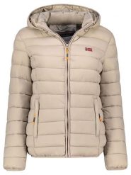 Geographical Norway Kurtka pikowana "Atikolor" w kolorze beżowym rozmiar: onesize. Brązowe kurtki Geographical Norway, bez wzorów, bez kaptura. Za 153.71 zł.