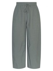 MOSS COPENHAGEN Spodnie w kolorze zielonym rozmiar: S/M. Zielone spodnie materiałowe Moss Copenhagen, bez wzorów, z materiału. Za 149.45 zł.
