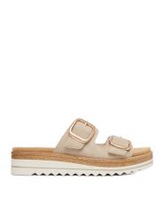 Remonte Klapki CEO-D0Q66-62 Beżowy jasny. Brązowe klapki Remonte, bez wzorów, ze skóry, bez obcasa, bez zapięcia. Za 369.99 zł.