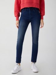 LTB Dżinsy "Amy X Ferla" - Skinny fit - w kolorze granatowym rozmiar: W25/L32. Niebieskie jeansy LTB, l, z aplikacjami, ze skóry, z podwyższonym stanem. Za 66.16 zł.