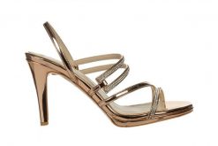 Sandały Bayla-187 587-1123 Rose 187043, Różowe złoto, Skóra ekologiczna - 36. Żółte sandały Bayla, bez wzorów, z lakierowanej skóry, biznesowe, bez obcasa, bez zapięcia. W wyprzedaży za 116.10 zł.