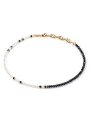 COEUR DE LION Naszyjnik z elementami ozdobnymi - dł. 43 cm rozmiar: onesize. Białe naszyjniki COEUR DE LION, z materiału, z hematytem, ze stali. Za 325.79 zł.