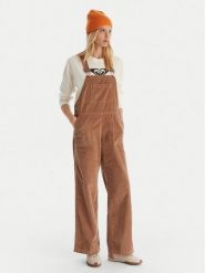 Roxy Ogrodniczki Trailblazer Overall ERJWO03022 Brązowy Regular Fit. Brązowe spodnie materiałowe Roxy, bez wzorów, z bawełny. Za 399.99 zł.