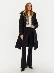 Elisabetta Franchi Kurtka puchowa PI-71D-46E1-V700 Czarny Regular Fit. Czarne kurtki Elisabetta Franchi, bez wzorów, z puchu, bez kaptura. Za 2,179.00 zł.