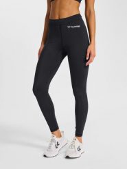 Damskie legginsy Hummel. Czarne legginsy Hummel, bez wzorów, z poliesteru. Za 201.05 zł.