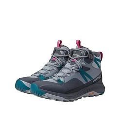 Buty trekkingowe Merrell Siren 4 Mid Gore-Tex Kobieta Szary. Szare buty trekkingowe Merrell, bez wzorów, z gore-texu, bez zapięcia, trekkingowe, gore-tex. Za 695.90 zł.