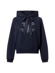 Joop Jeans sweter z kapturem - Tinna Kobiety Bawełna niebieski, L. Niebieskie swetry Joop! Jeans, l, bez wzorów, z bawełny, bez ramiączek. Za 429.95 zł.