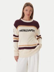 Patrizia Pepe Sweter 2K0352/K298-YA34 Écru Regular Fit. Swetry Patrizia Pepe, bez wzorów, z wełny, bez ramiączek. Za 1,109.00 zł.