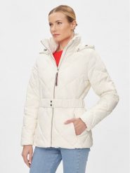 Tommy Hilfiger Kurtka puchowa WW0WW40327 Écru Regular Fit. Kurtki Tommy Hilfiger, na zimę, xl, bez wzorów, z puchu, bez kaptura. Za 729.99 zł.