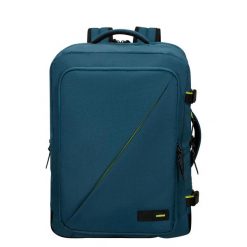 Plecak podróżny do samolotu American Tourister Take2cabin L - harbor blue. Zielone plecaki American Tourister, bez wzorów, bez dodatków. Za 335.99 zł.