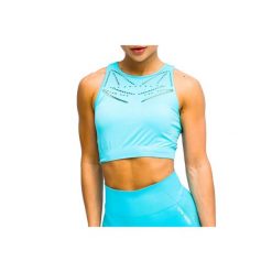Biustonosz sportowy damski GymHero Venice Beach Top Short Bra. Czerwone biustonosze sportowe Gym Hero, bez wzorów, z elastanu, na fitness i siłownię. Za 69.99 zł.