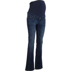 Dżinsy ciążowe BOOTCUT bonprix ciemny denim. Jeansy marki bonprix. Za 99.99 zł.