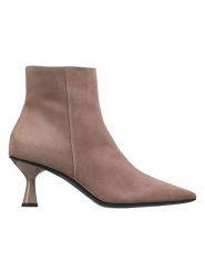 Högl Skórzane botki w kolorze beżowym rozmiar: 41. Brązowe botki Högl, bez wzorów, eleganckie, bez obcasa, na szpilce, bez zapięcia. Za 313.27 zł.