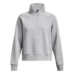 Damska bluza polarowa 1/2 z zamkiem błyskawicznym Under Armour Rival. Białe bluzy z kapturem Under Armour, l, bez wzorów, z dresówki, bez kaptura. Za 255.20 zł.