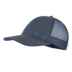 Czapka z daszkiem bawełniana Rab Trucker Logo Cap. Zielone czapki z daszkiem RAB, na zimę, bez wzorów, z bawełny. Za 127.99 zł.
