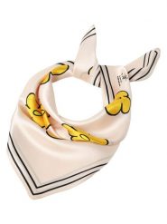 TATUUM Jedwabna chusta "Majozi" w kolorze kremowo-żółtym - 54 x 54 cm rozmiar: onesize. Brązowe chusty Tatuum, bez wzorów, z jedwabiu. Za 122.38 zł.