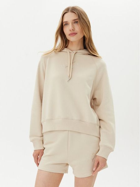 Armani Exchange Bluza XW000157 AF11852 U1092 Beżowy Regular Fit. Brązowe bluzy Armani Exchange, xs, bez wzorów, z bawełny, bez ramiączek, bez kaptura. Za 399.99 zł.