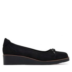 Baleriny Clara Barson. Czarne baleriny Clara Barson, bez wzorów, bez obcasa, bez zapięcia. Za 119.99 zł.
