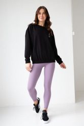 Bluza dresowa damska dłuższa 2skin I love pilates black. Czarne bluzy 2SkIN, uniwersalny, bez wzorów, z bawełny, bez kaptura, na fitness i siłownię. Za 249.00 zł.