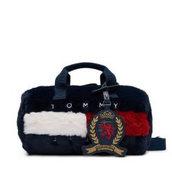 Torebka Tommy Jeans. Niebieskie torebki klasyczne Tommy Jeans, bez wzorów, z jeansu, klasyczne, bez dodatków. Za 449.99 zł.