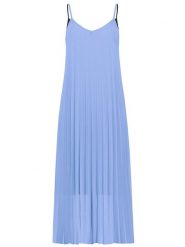 Sublevel Sukienka w kolorze niebieskim rozmiar: M/L. Niebieskie sukienki Sublevel, l, bez wzorów, bez kołnierzyka, bez ramiączek, midi. Za 136.13 zł.