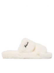KARL LAGERFELD Kapcie Hypns KL80674 Kremowy. Białe kapcie KARL LAGERFELD, bez wzorów, z materiału. Za 439.99 zł.